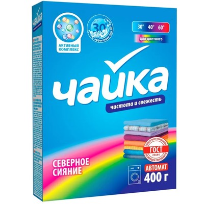 Сонца Чайка Стиральный порошок 0,4кг Автомат для цветного Северное Сияние