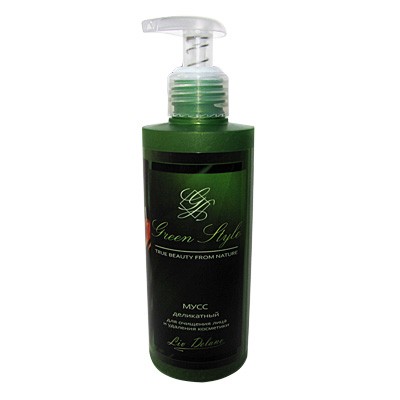 Green Style * Мусс Деликатный для очищ.лица и удаления косм. 195г доз.
