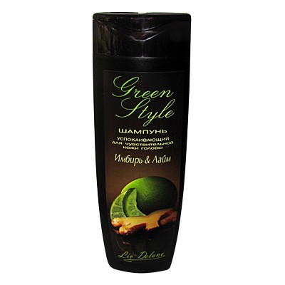 Liv Delano Green Style * Шампунь Имбирь&Лайм Успокаив.для чувств 400гр