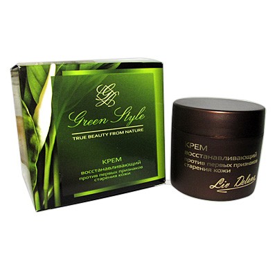 Green Style * Крем восстанавл против призн/Старения кожи 35+ ночной 45г