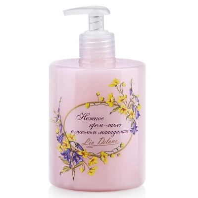 Liv Delano Organic Oils Collection *Organic oils Нежное Крем-мыло с маслом Макадамии 500г