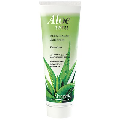 Витэкс Aloe vera  Алоэ Крем-скраб для лица 100мл