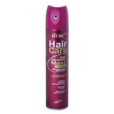 Витэкс Hair Care  Лак для волос MAXI объем Сверхсильная фиксация 300мл