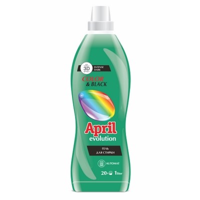 Сонца April *Гель для стирки Evolution 3D 1000мл Автомат COLOR & BLACK