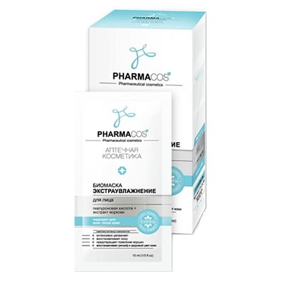 Витэкс Pharmacos  Био-маска Экстраувлажнение для лица 10саше*10мл