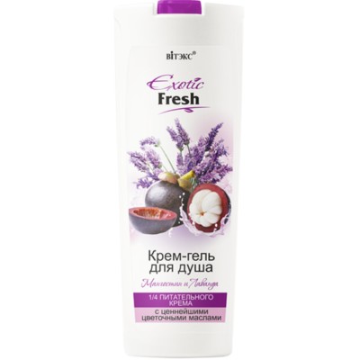 Витэкс Exotic Fresh Juise  Exotic Fresh Крем-гель для душа Мангостин и Лаванда 500мл