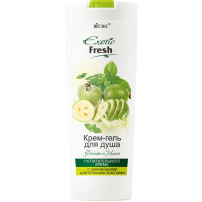 Витэкс Exotic Fresh Juise  Exotic Fresh Крем-гель для душа Фейхоа и Мята 500мл
