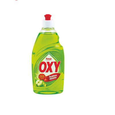 РОМАКС  Romax Oxy Средство для мытья посуды Зеленое Яблоко 450мл