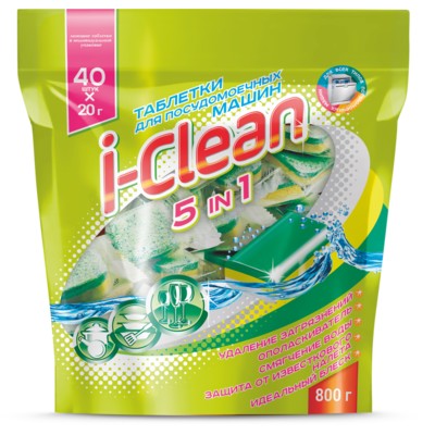 РОМАКС  I-CLEAN Таблетки для посудомоечных машин 5в1 40шт