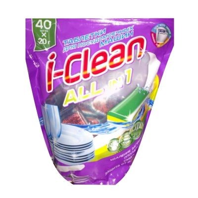 РОМАКС  I-CLEAN Таблетки для посудомоечных машин All in 1 40шт