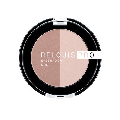 Relouis PRO  Тени для век eyeshadow DUO тон 101 (15 Taupe+14 Mauve)