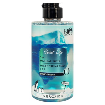 BIO WORLD SECRET LIFE  Secret Life Hydro Therapy Мицеллярная вода 5в1 445мл