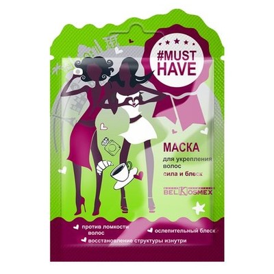 Belkosmex Musthave * Маска для волос Укрепление+Сила+Блеск 25г