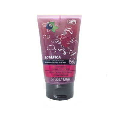 BIO WORLD BOTANICA * Botanica Гель-Скраб для лица Увл Малина/Смородина/Овсянка 150мл