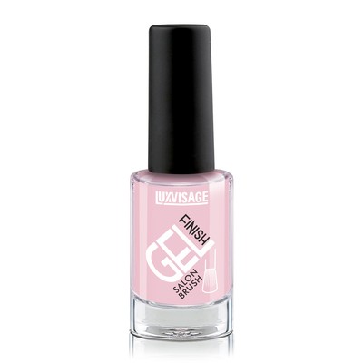 LUX visage Gel finish  Лак для ногтей GEL finish т 01 Серо-розовый