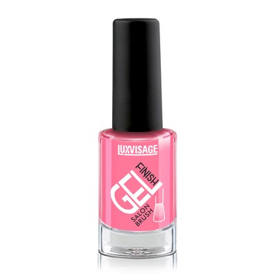 LUX visage Gel finish  Лак для ногтей GEL finish т 04 Ярко-розовый