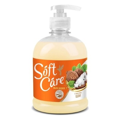 РОМАКС  Мыло жидкое "Soft Care" с маслом карите 500 г