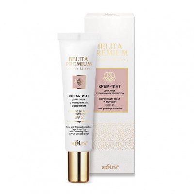 Белита Belita Premium  Premium Крем-тинт SPF 20 для лица с тональным эффектом Коррекция тона и морщин 30мл