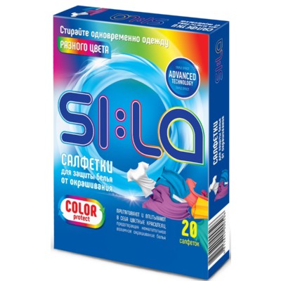 SI:LA  COLOR PROTECT Салфетки-ловушки защита цвета 20шт