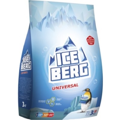 ICEBERG BARHIM Стиральный порошок UNIVERSAL для всех видов стирки 3кг