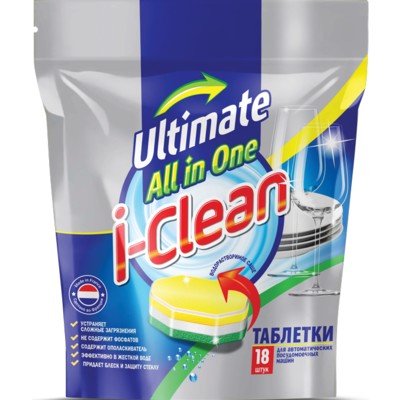 РОМАКС  Таблетки для автоматических посудомоечных машин I-CLEAN Ultimate 36шт