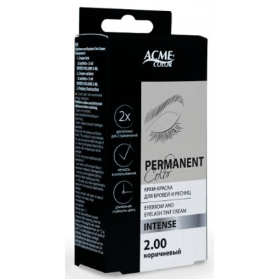 Рябина ACME COLOR Крем-краска для бровей коричневый