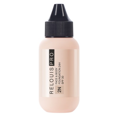 Relouis PRO  Крем тональный Face&Body Foundation 24H SPF30 тон 2N средний нейтральный