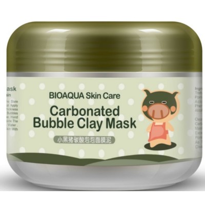 BIOAQUA CARBONATED Bubble Clay Mask Маска Глиняно-пузырьковая для лица 100г 12шт/уп