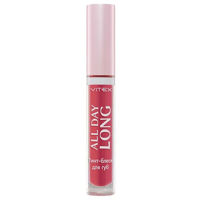 Витэкс ALL DAY LONG  Тинт-Блеск для губ 34 All day pink nude