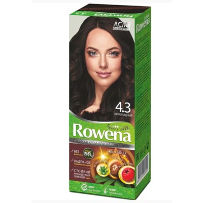 Рябина Rowena Soft Silk Стойкая крем-краска для волос тон 4.3 шоколад