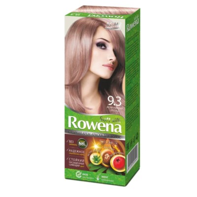 Рябина Rowena Soft Silk Стойкая крем-краска для волос тон 9.3 жемчужный блондин