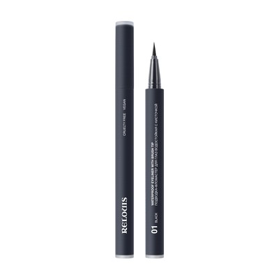 Relouis  Подводка-Фломастер для глаз Водостойкая с кисточкой тон 01 black