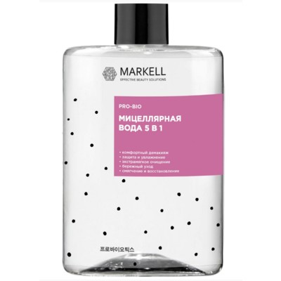 Markell PRO-BIO Маркелл Мицелярная вода 5в1 430мл