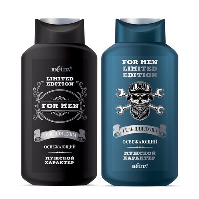 Белита For Men. Limited Edition * For Men.Limited Edition Гель для душа Освежающий Мужской характер 400мл