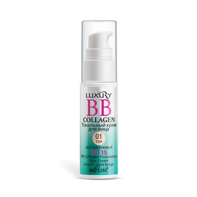 Белита Luxury  Крем Тональный LUXURY BB-Collagen 01 Светлый бежевый 25мл