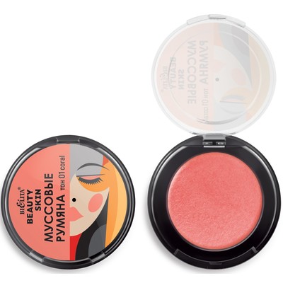Белита Beauty Skin Румяна муссовые  тон 01 coral