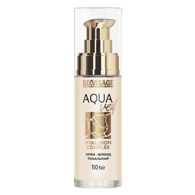 LUX visage AQUA veil HYALURON COMPLEX Крем-флюид тональный тон 110 fair