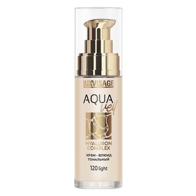 LUX visage AQUA veil HYALURON COMPLEX Крем-флюид тональный тон 120 Light