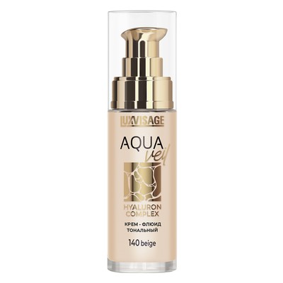 LUX visage AQUA veil HYALURON COMPLEX Крем-флюид тональный тон 140 beige