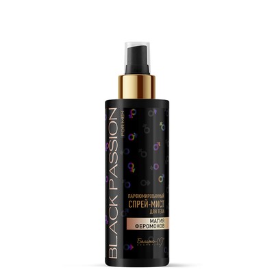 Белита-М Black Passion for men Парфюмированный спрей-мист для тела Магия феромонов 150мл